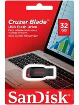 Picture of SanDisk Cruzer Blade 32GB USB Flash Drive Pendrive