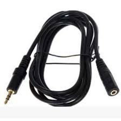 Picture of Male to Female Stereo Audio Cable (Aux Extension Cable) - 1.5 mtr (3.5mm)