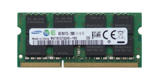 Picture of SAMSUNG Pin Sodimm 8GB 1 x 8GB DDR3 PC3L-12800 1600MHz 204 RAM Memory for Laptops