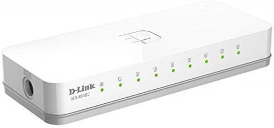 Picture of D Link DES 1008C 10/100 Mbps Unmanaged Switch Network Switch