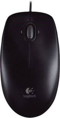 Picture of Logitech m100r-Black Wired Optical Mouse  (USB, Black)