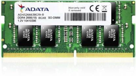 Picture of ADATA PC4-2666 DDR4 8 GB (Dual Channel) Laptop (AD4S266638G19-R, 8GB DDRA4 2666 Laptop Memory)