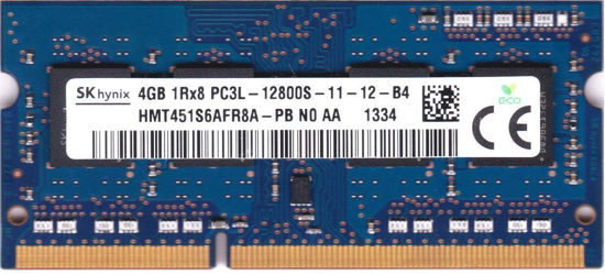 Picture of Hynix Hmt451S6Afr8A-Pb 4Gb Pc3-12800 DDR3-1600Mhz Non-Ecc Unbuffered Cl11 204-Pin Sodimm 1.35V Low Voltage Single Rank Memory Module laptop ram