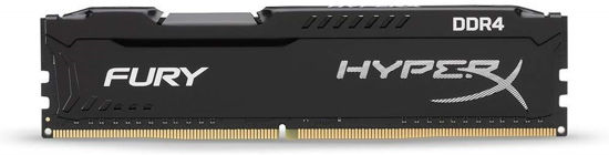 Picture of HyperX Fury Black 8 GB CL15 DIMM DDR4 2400 MT/s Internal Memory (HX424C15FB2/8) PC