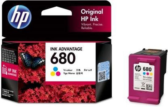 Picture of HP 680 Tri Color Ink Cartridge  (Magenta, Cyan, Yellow)
