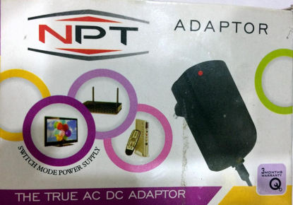 Picture of 12V 1A Power Adaptor, Power Supply Ac Input 100-240V Dc Output 12Volt 1Amps