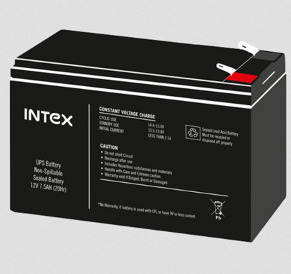 Picture of Intex 12V 7.5 AH IT-1275 UPS Battery